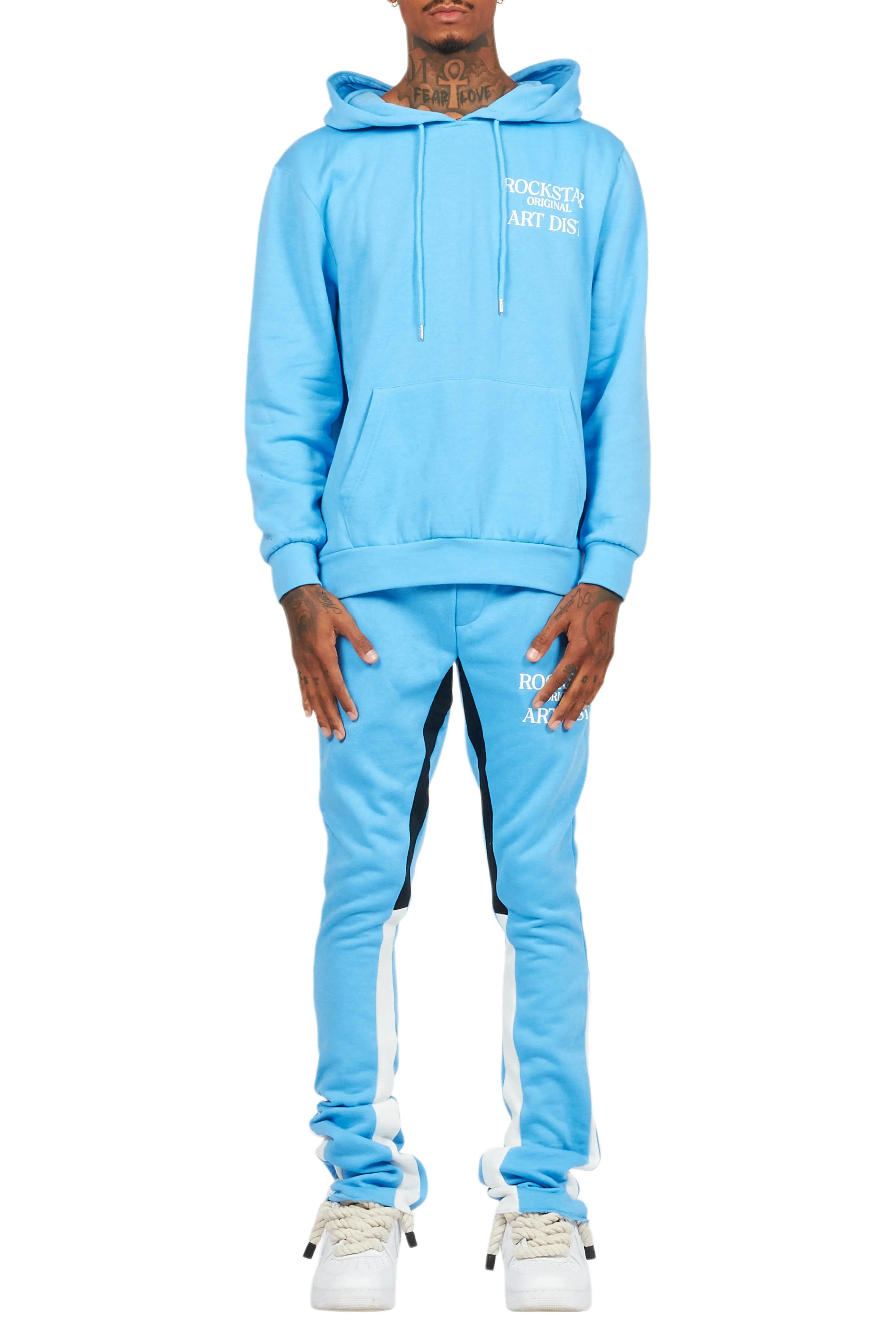 Briggs Blue Hoodie/Stacked Flare Track Set