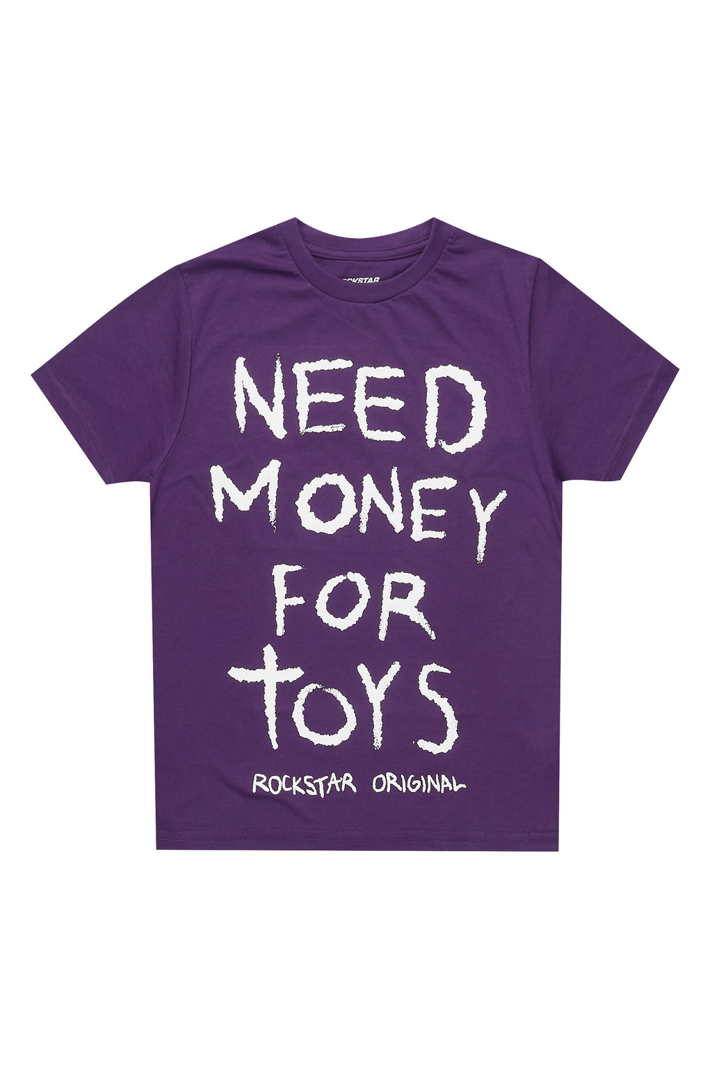 Boys M4Toys Purple/White Graphic T-Shirt