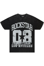 Flamur Black Graphic Rhinestone T-Shirt