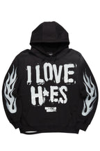 Tanasya Black Oversized Hoodie