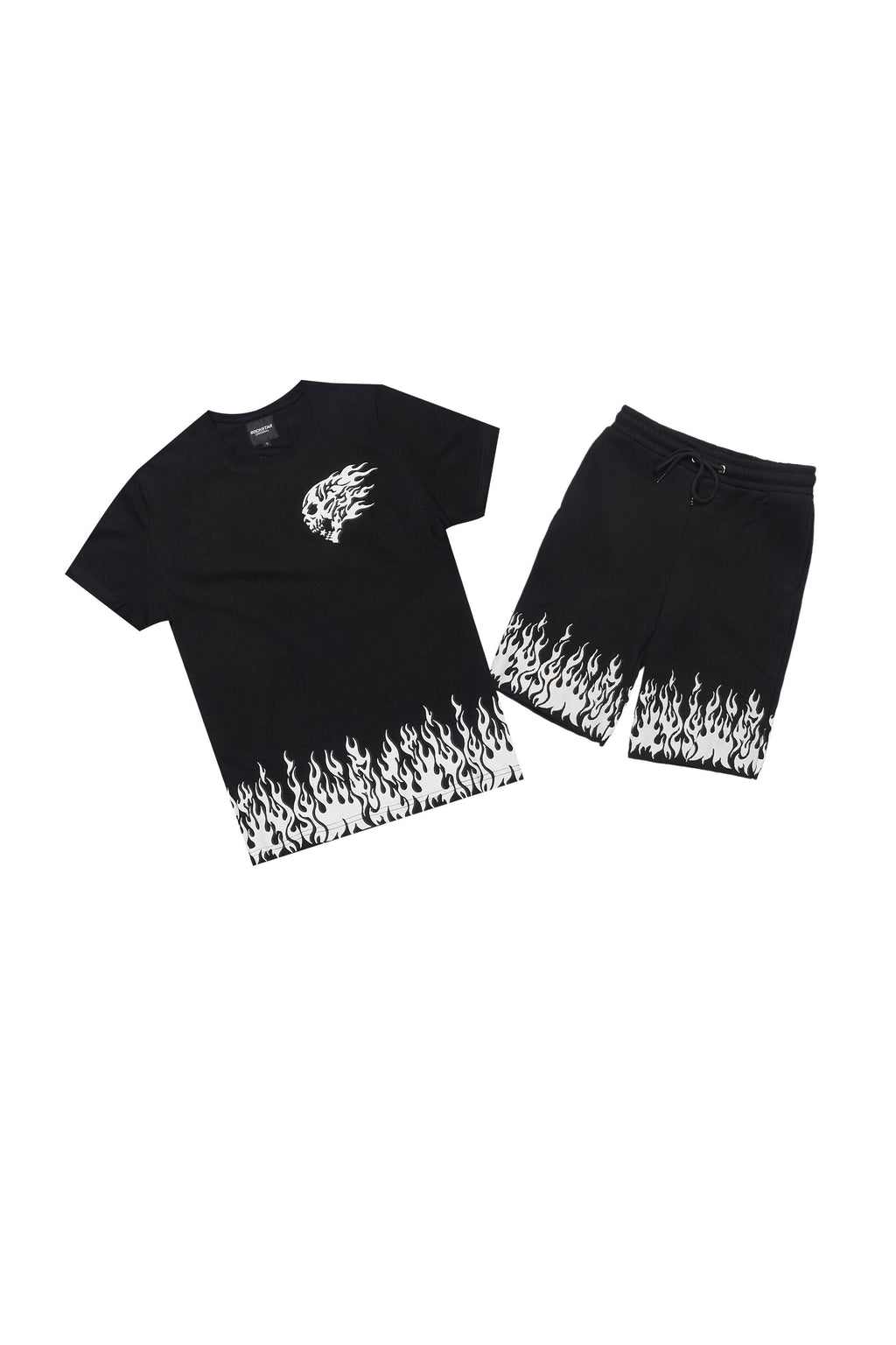 Boys Bubble Black T-Shirt/Short Set