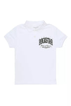 Boys Ruffo White/Black Polo