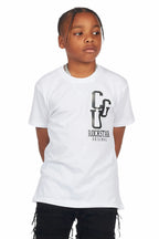 Boys Hanan White Graphic T-Shirt