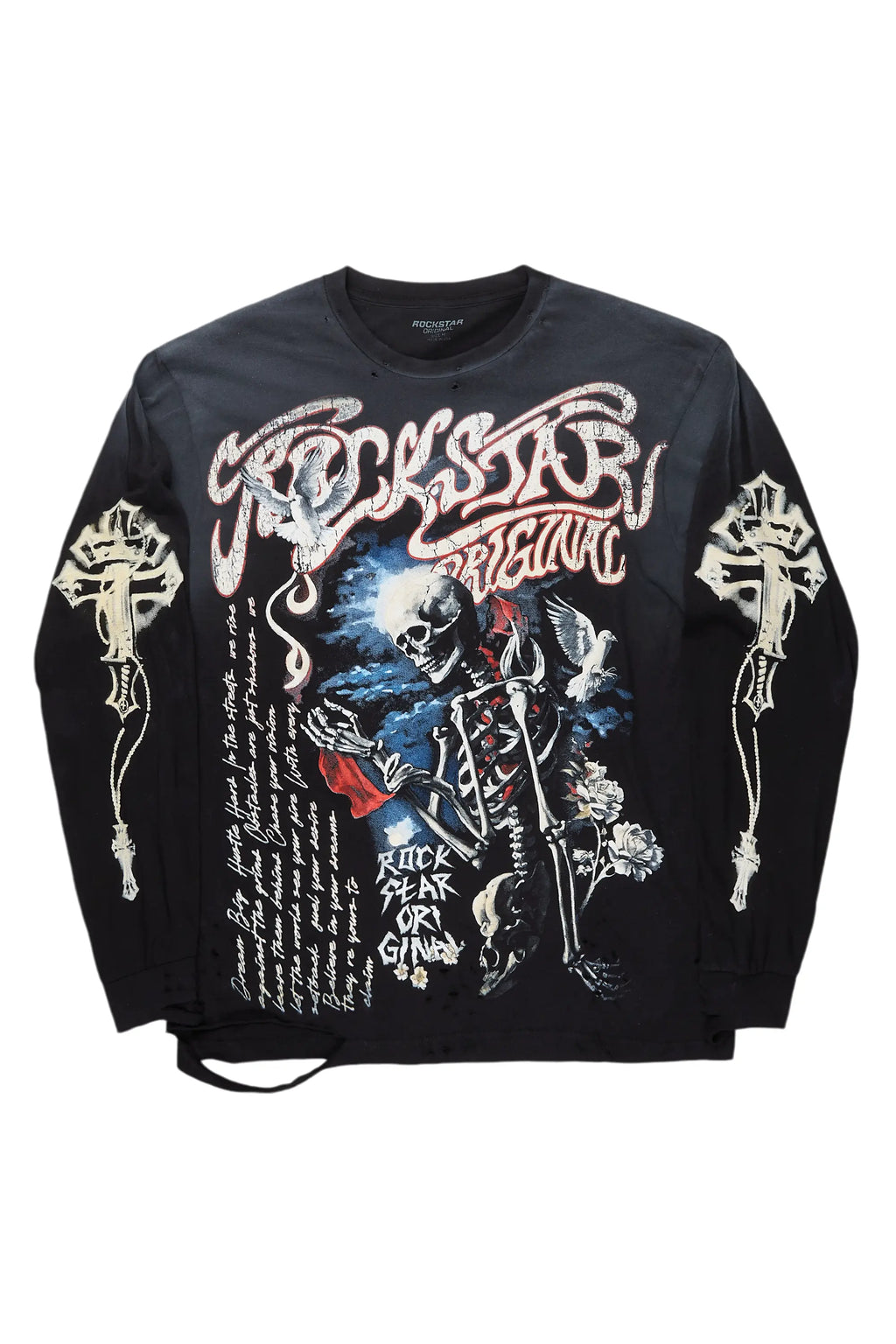 Danby Black Long Sleeve Graphic T-Shirt