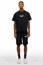 Herbie Black T-Shirt/Cargo Short Set