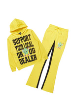 Tarl Yellow Hoodie/Baggy Track Pant Set