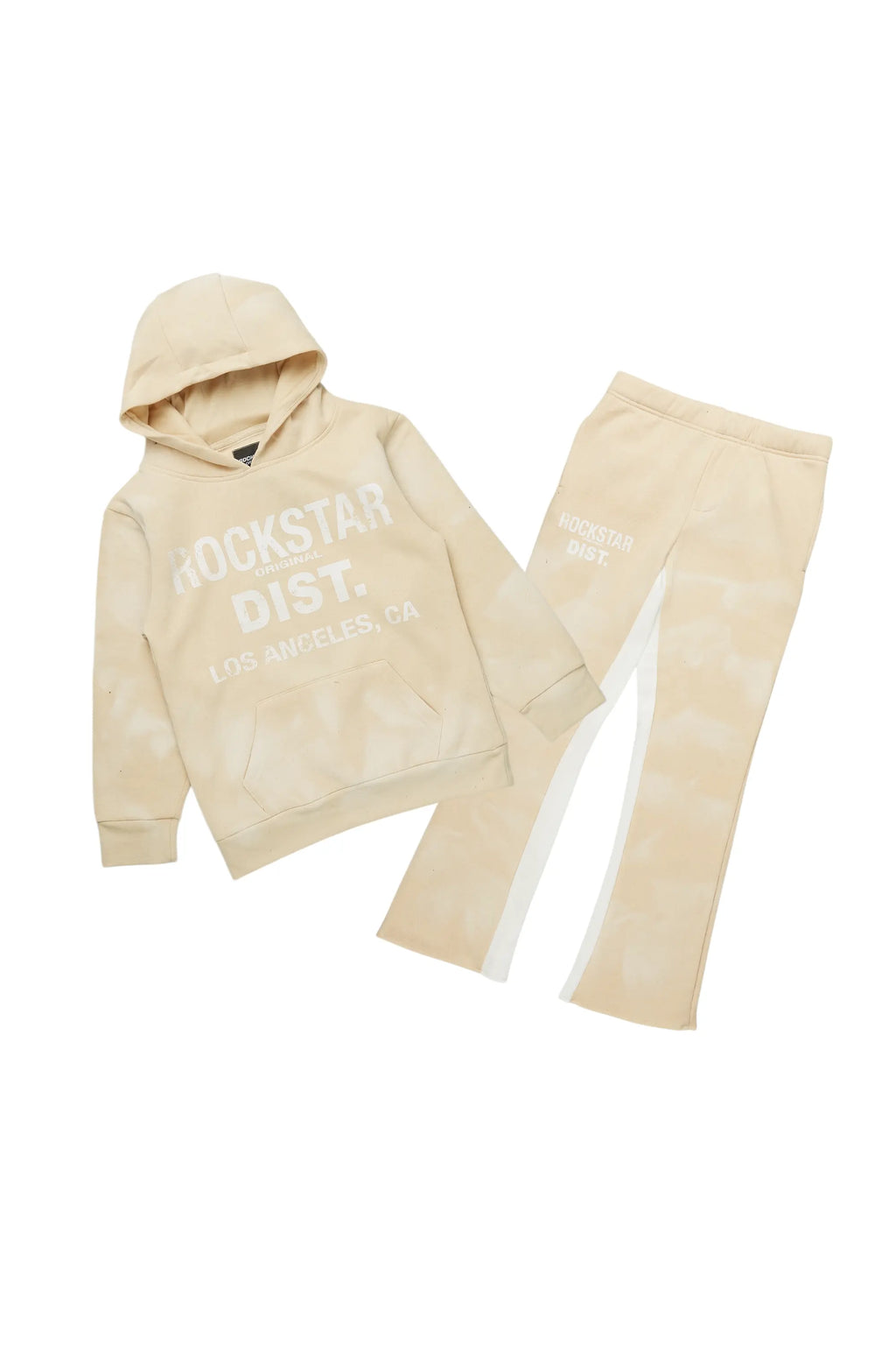 Boys Nelly Beige Baggy Fit Track Set
