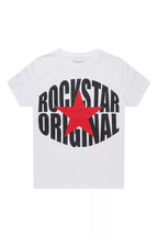 Boys Ezra White/Red Graphic T-Shirt