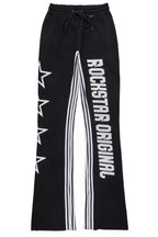 Skender Black Baggy Stacked Pant