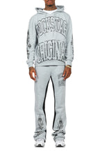 Akio Heather Grey Hoodie/Baggy Track Pant Set