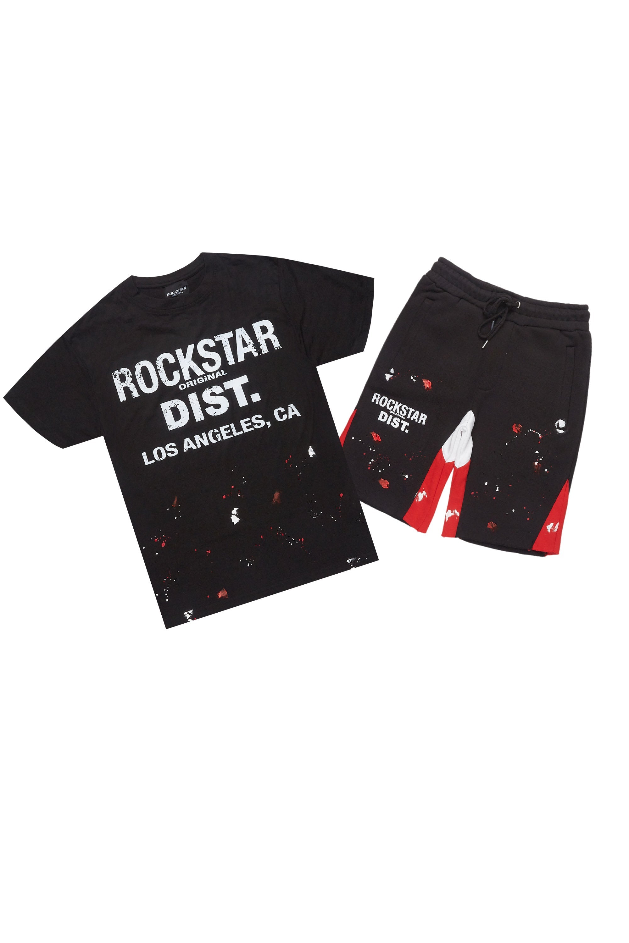 Scottie Black Painter T-Shirt/Short Set