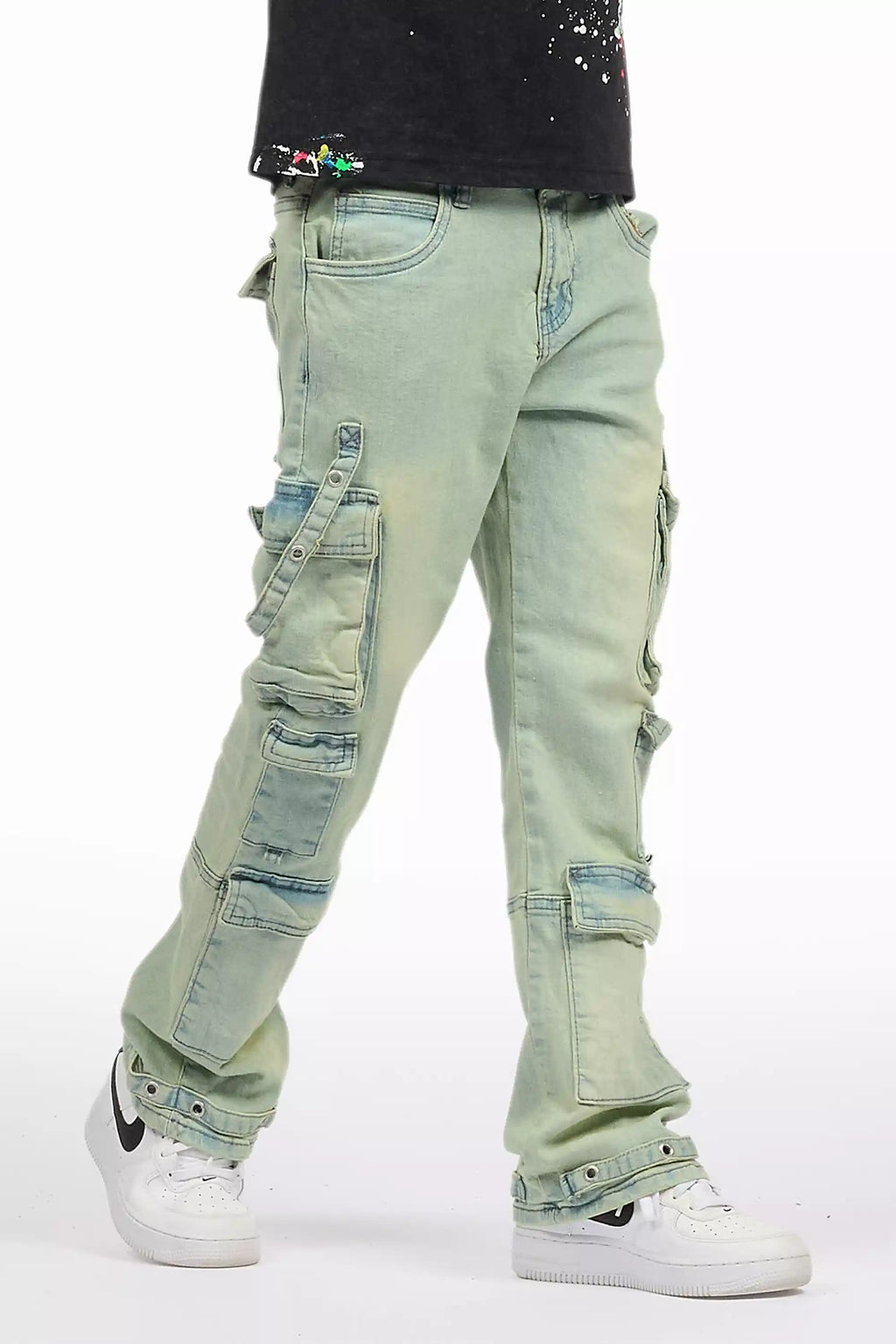 Boys Iggy Ice Blue Flare Jean