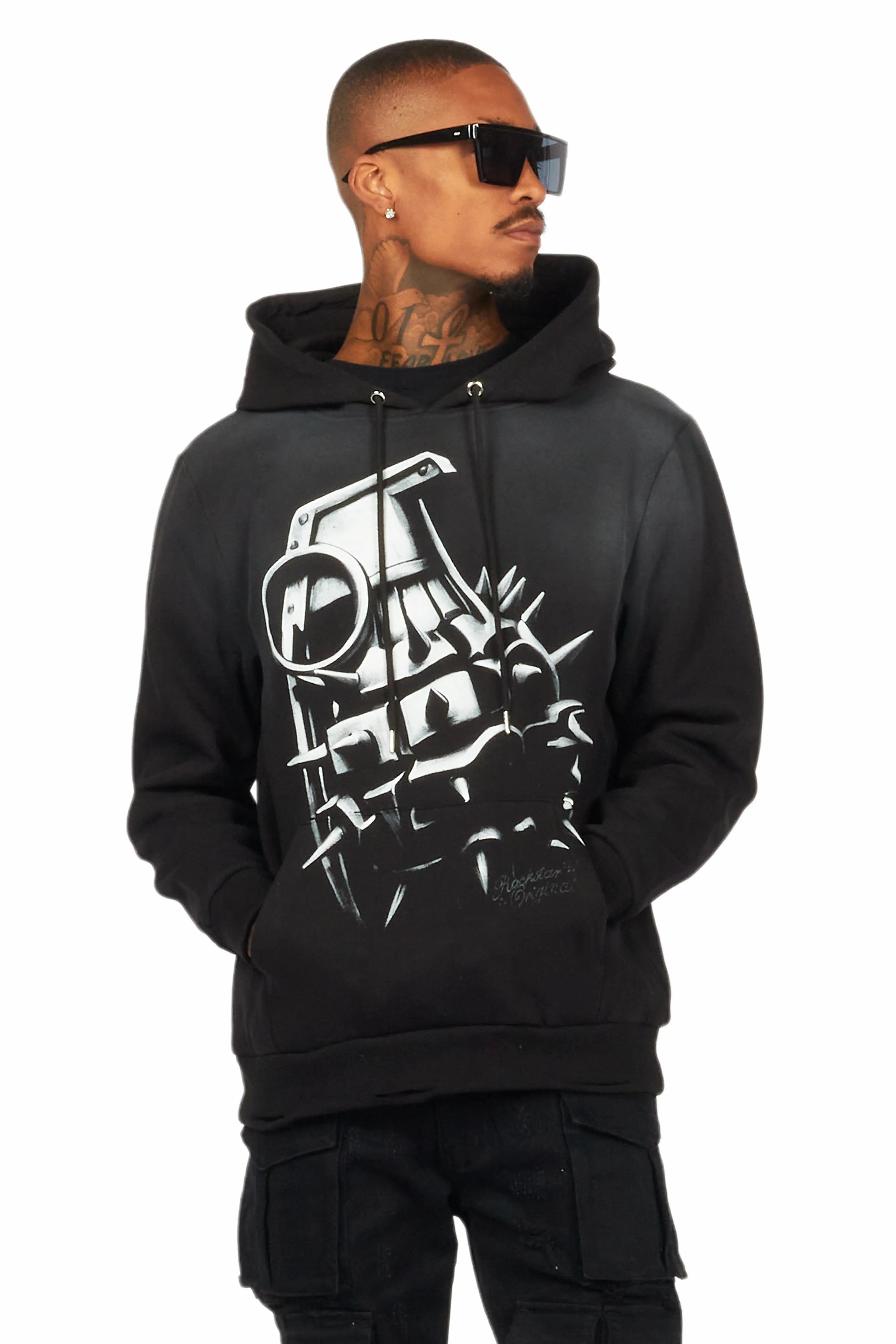 Mad Black Graphic Hoodie