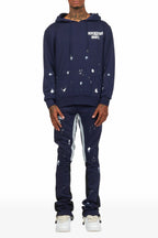 Raffer Navy Hoodie Flare Trackset