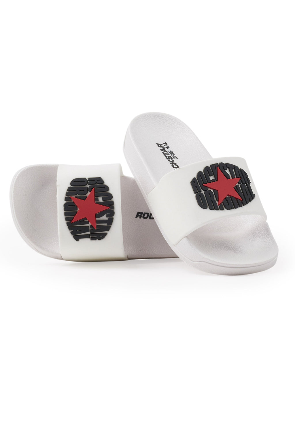 Girls State White/Black Slides