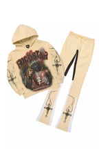 Vontae Beige/Black Hoodie/Super Stacked Track Set