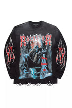 Krowne Black/Red Long Sleeve Graphic T-Shirt