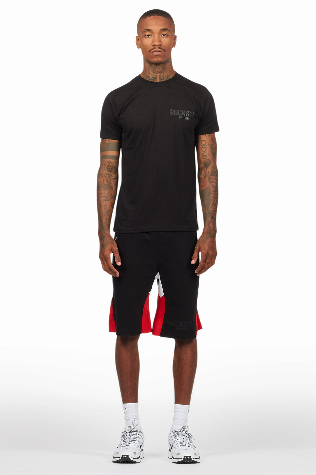 Sana Black Relaxed T-Shirt/Short Set