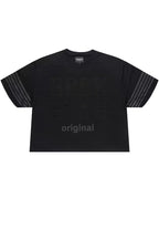 Rulik Black Boxy Crop T-Shirt