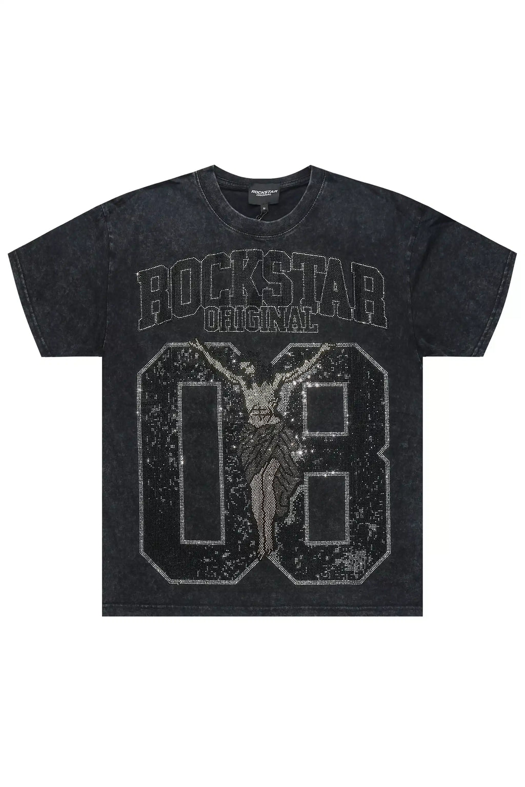Field 2.0 Black/Grey Graphic Rhinestone T-Shirt