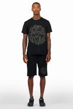 Thierry Black/Black T-Shirt/Short Set