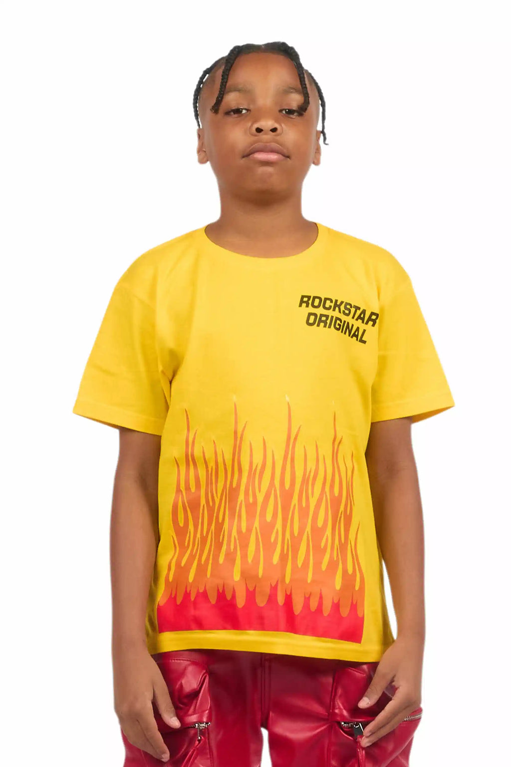 Boys Roeland Yellow/Red Graphic T-Shirt