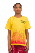 Boys Roeland Yellow/Red Graphic T-Shirt