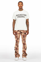 Deniska Desert Camo T-Shirt/Baggy Stacked Flare Track Set