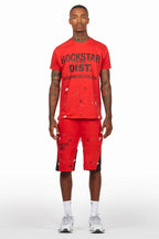 Scottie Red Painter T-Shirt/Short Set