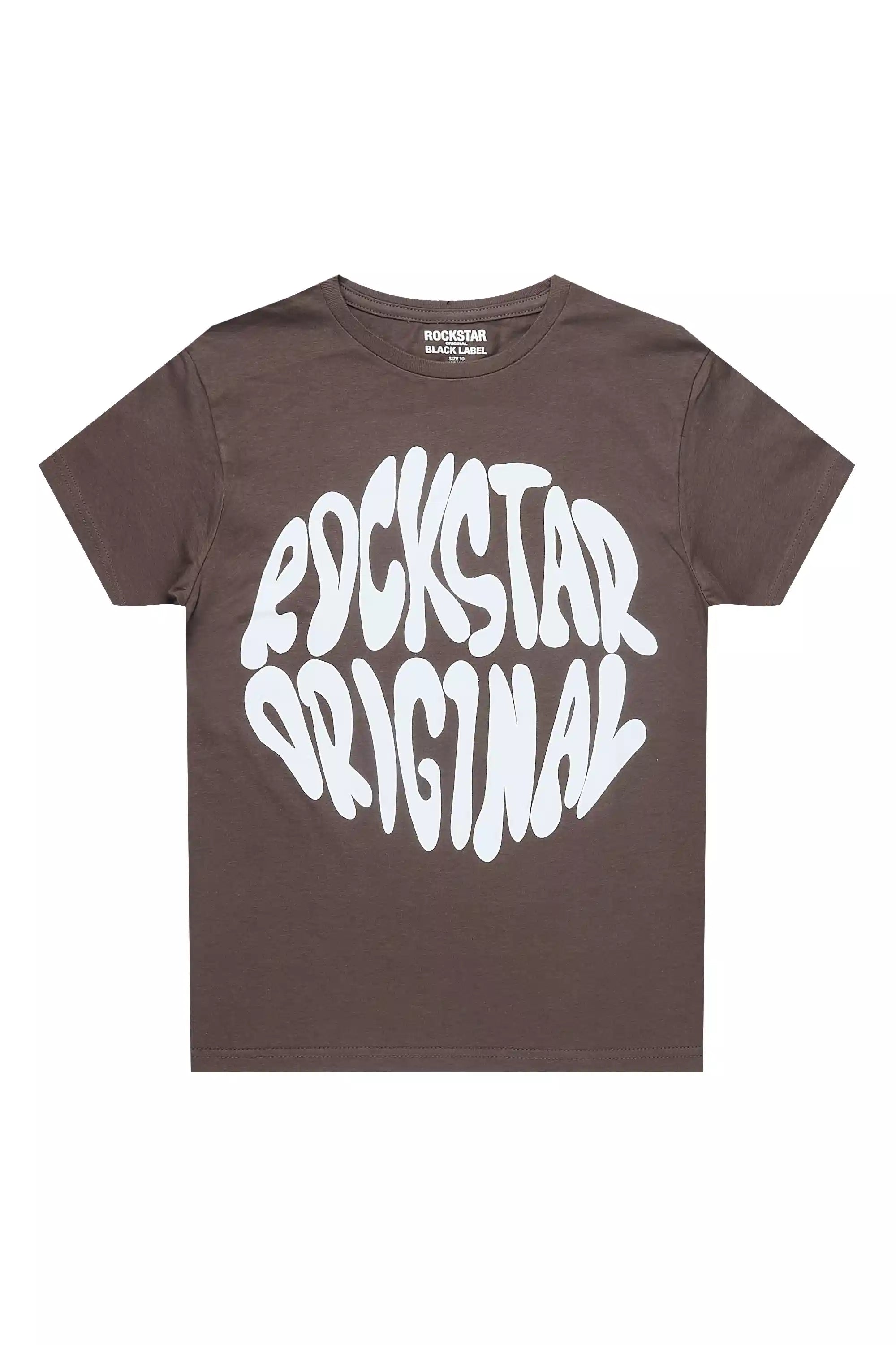 Boys Thierry Graphite/White Graphic T-Shirt