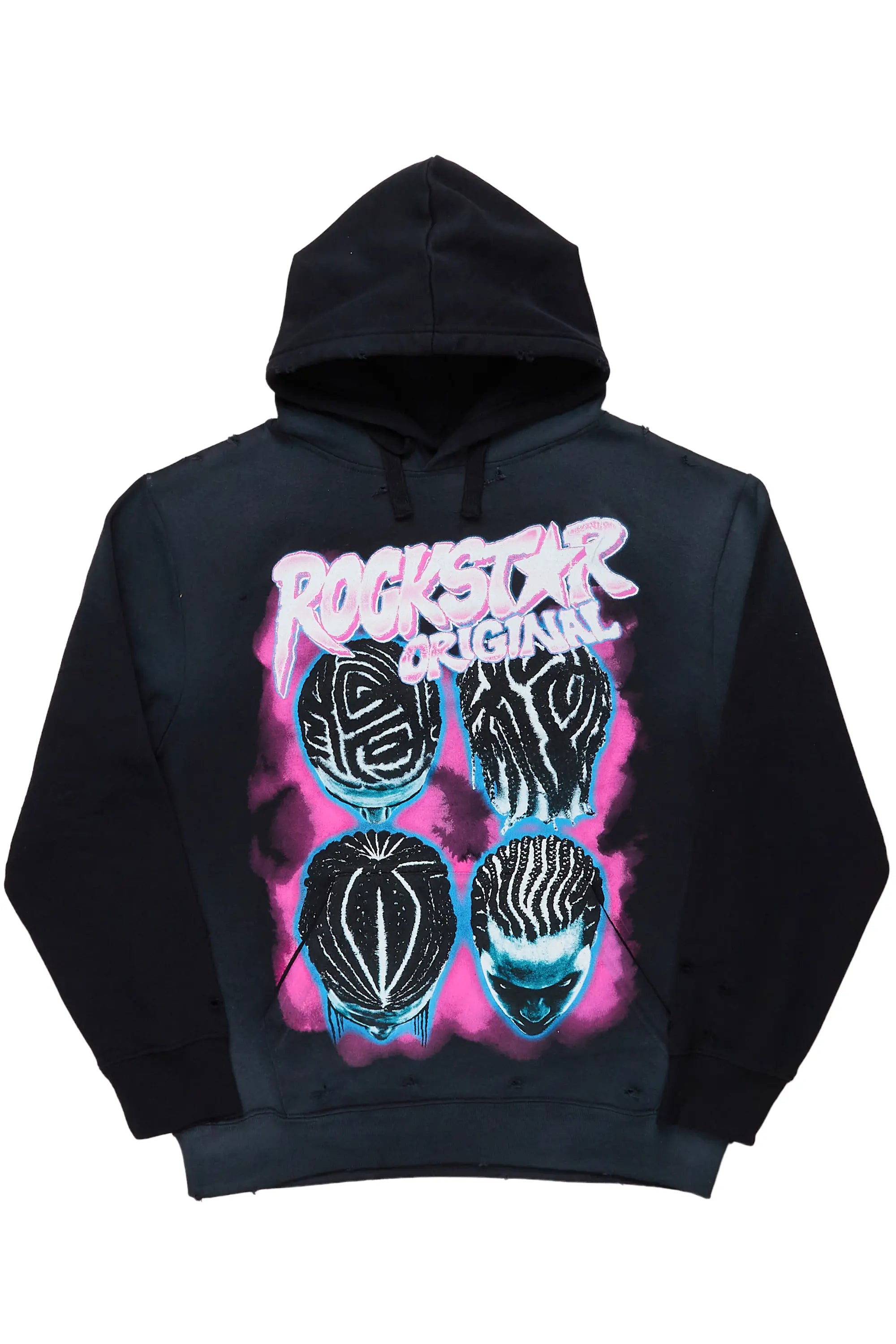 Barber Black Graphic Hoodie