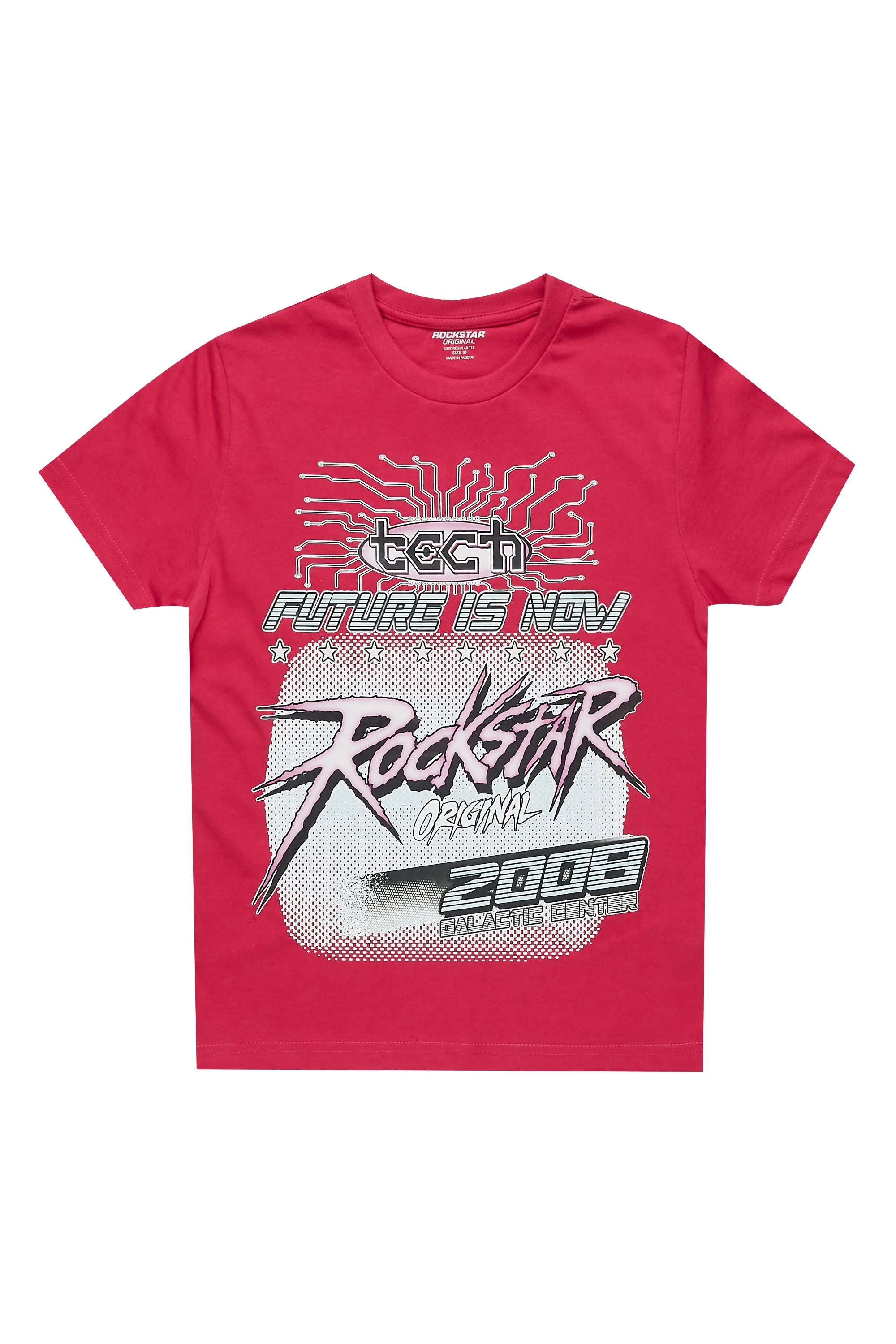 Girls Ameya Fuchsia Graphic T-Shirt