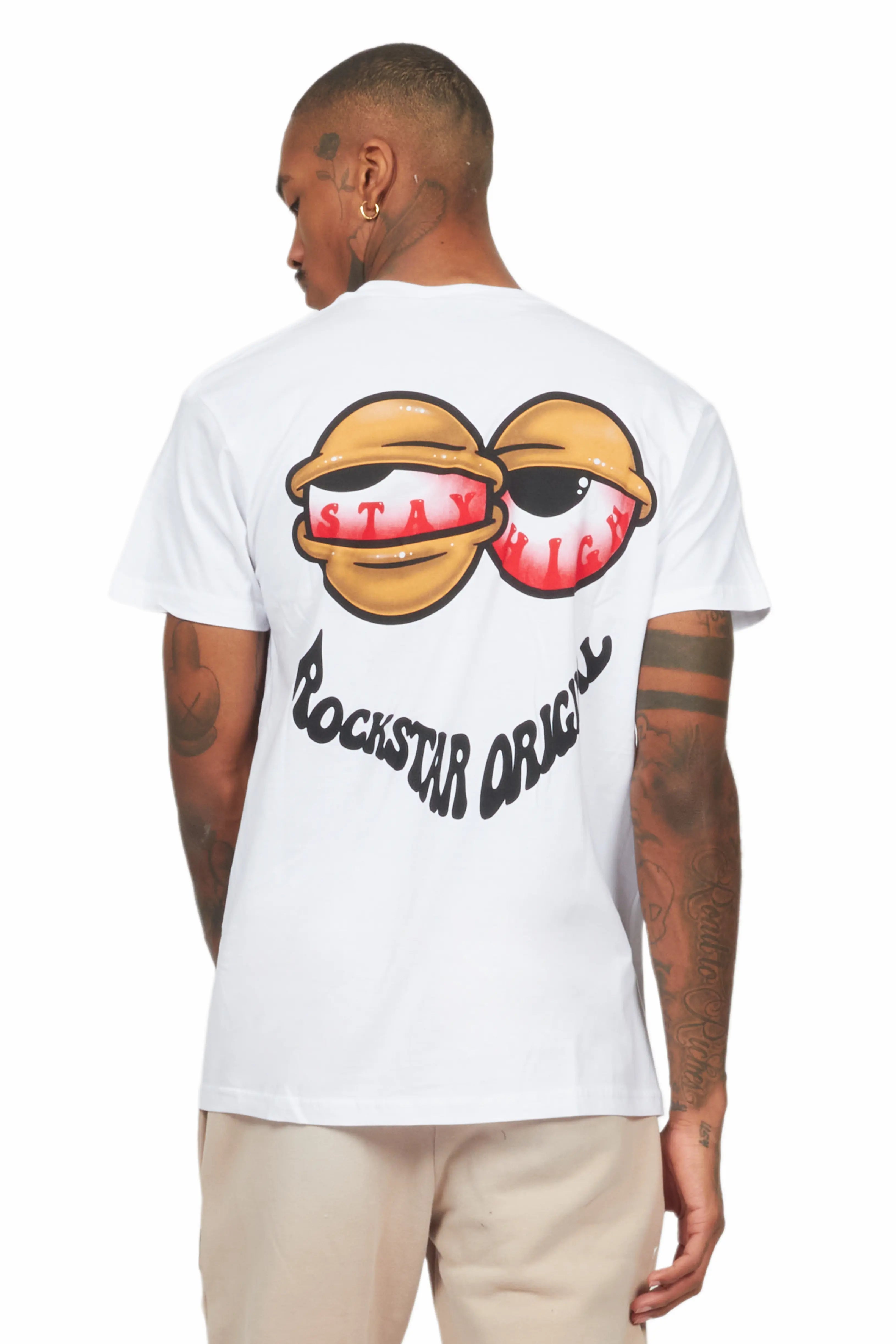 Highya White Graphic T-Shirt