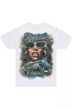 Ozair White/Multi Oversized Graphic T-Shirt