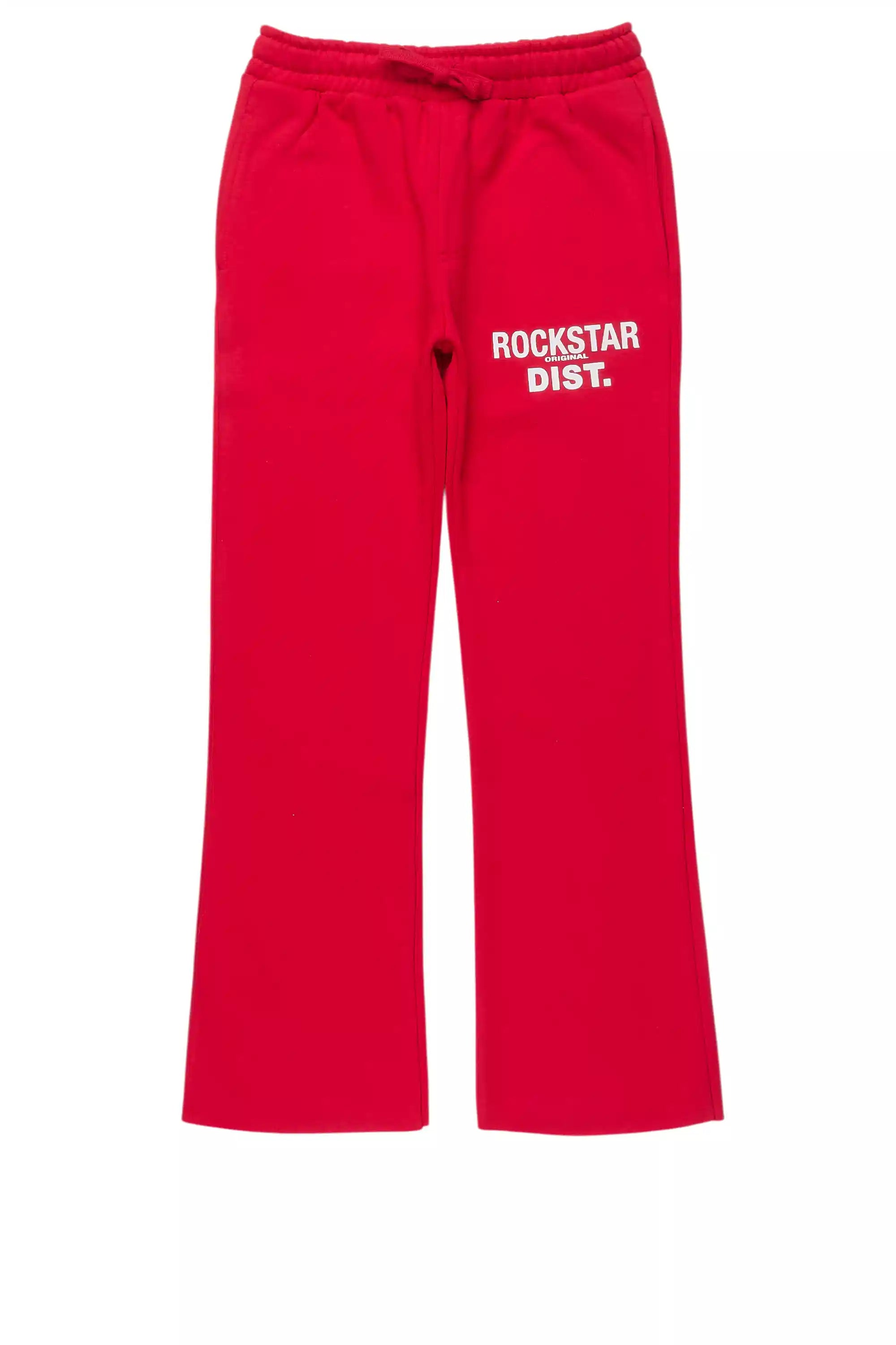 Boys Alpine Red Stacked Trackpant