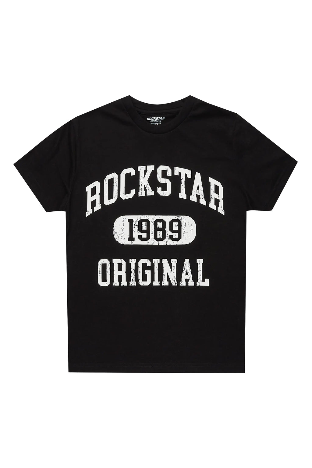 Boys Members Black Graphic T-Shirt