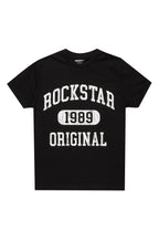 Boys Members Black Graphic T-Shirt