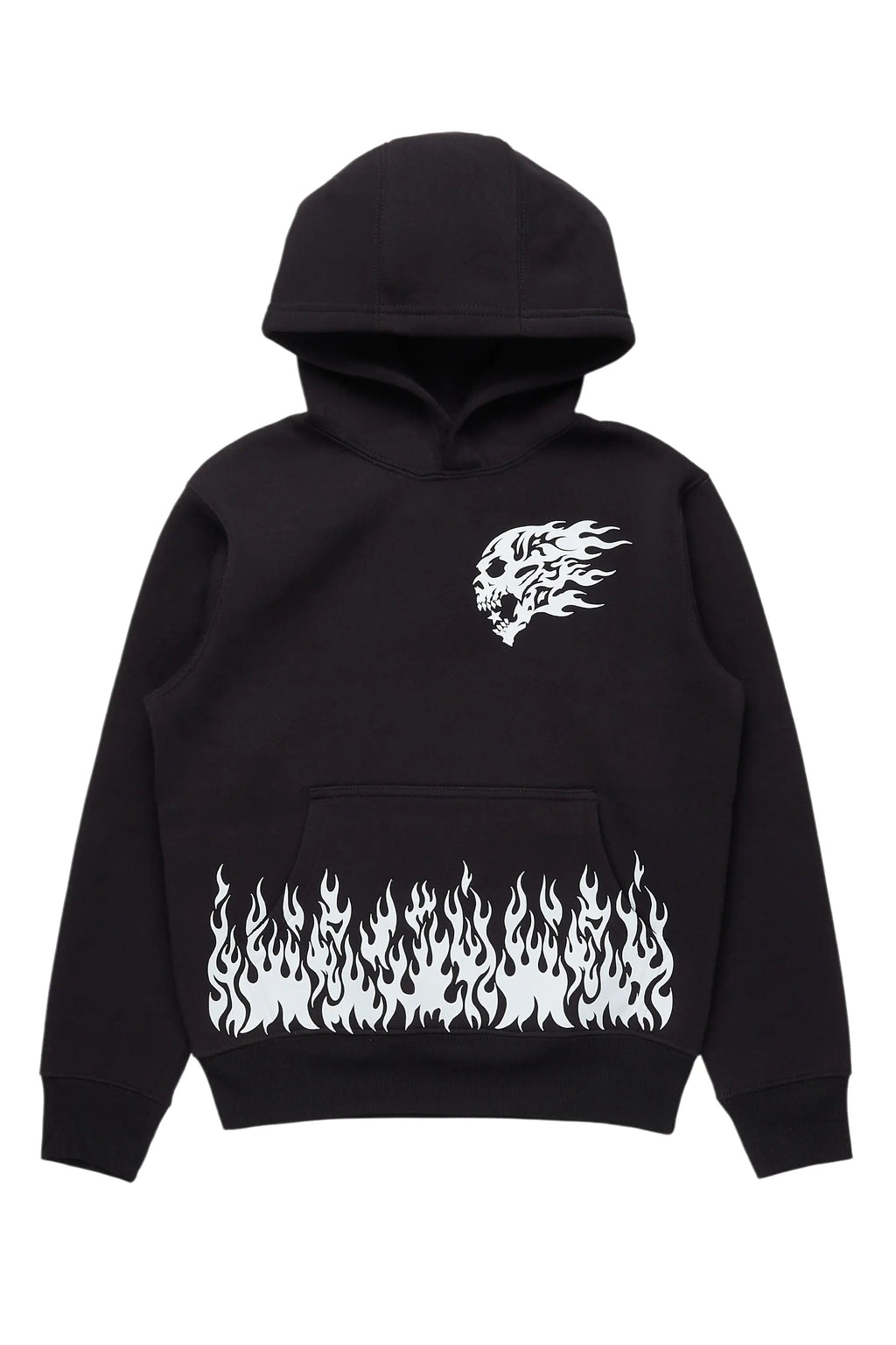 Boys Bubble Black Graphic Hoodie