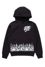 Boys Bubble Black Graphic Hoodie