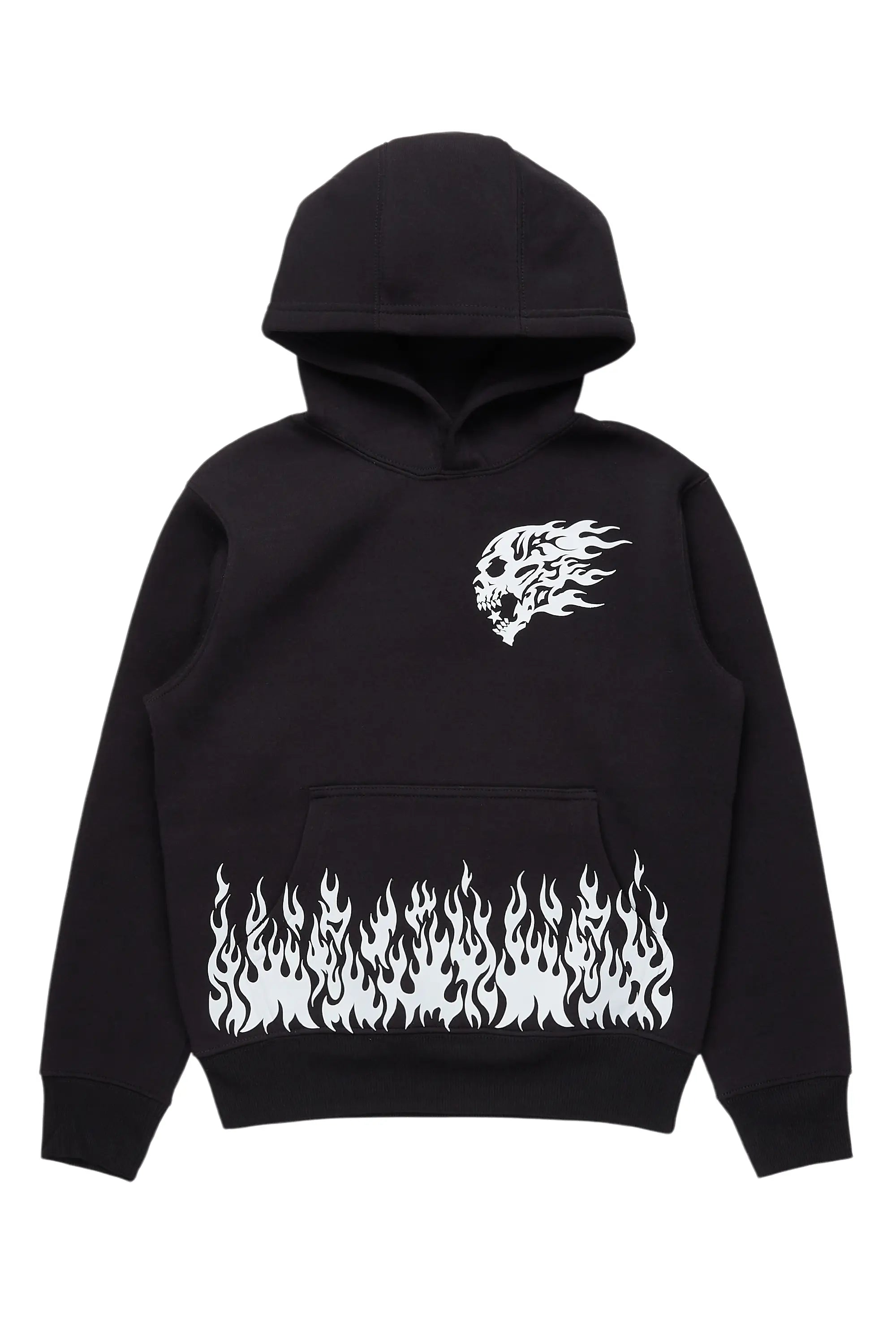 Boys Bubble Black Graphic Hoodie