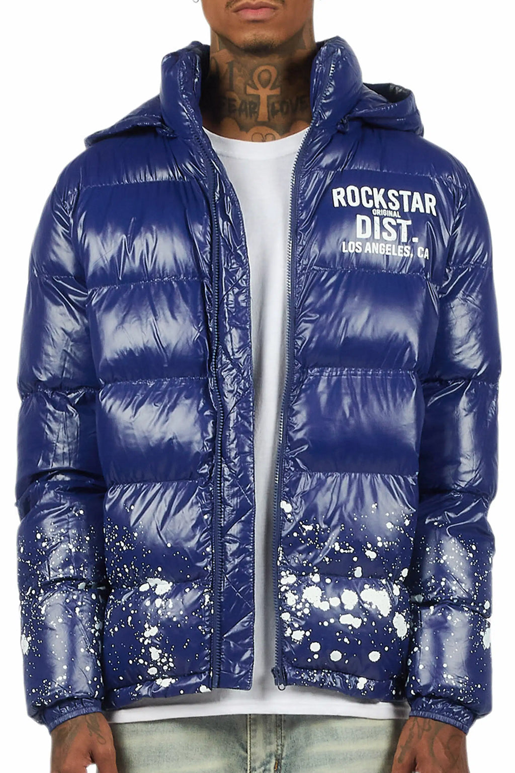 Raffer Navy Heavy Puffer Jacket