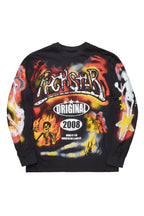Farren Black Long Sleeve Graphic T-Shirt