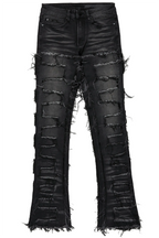 Shake Dark Grey Stacked Flare Jean