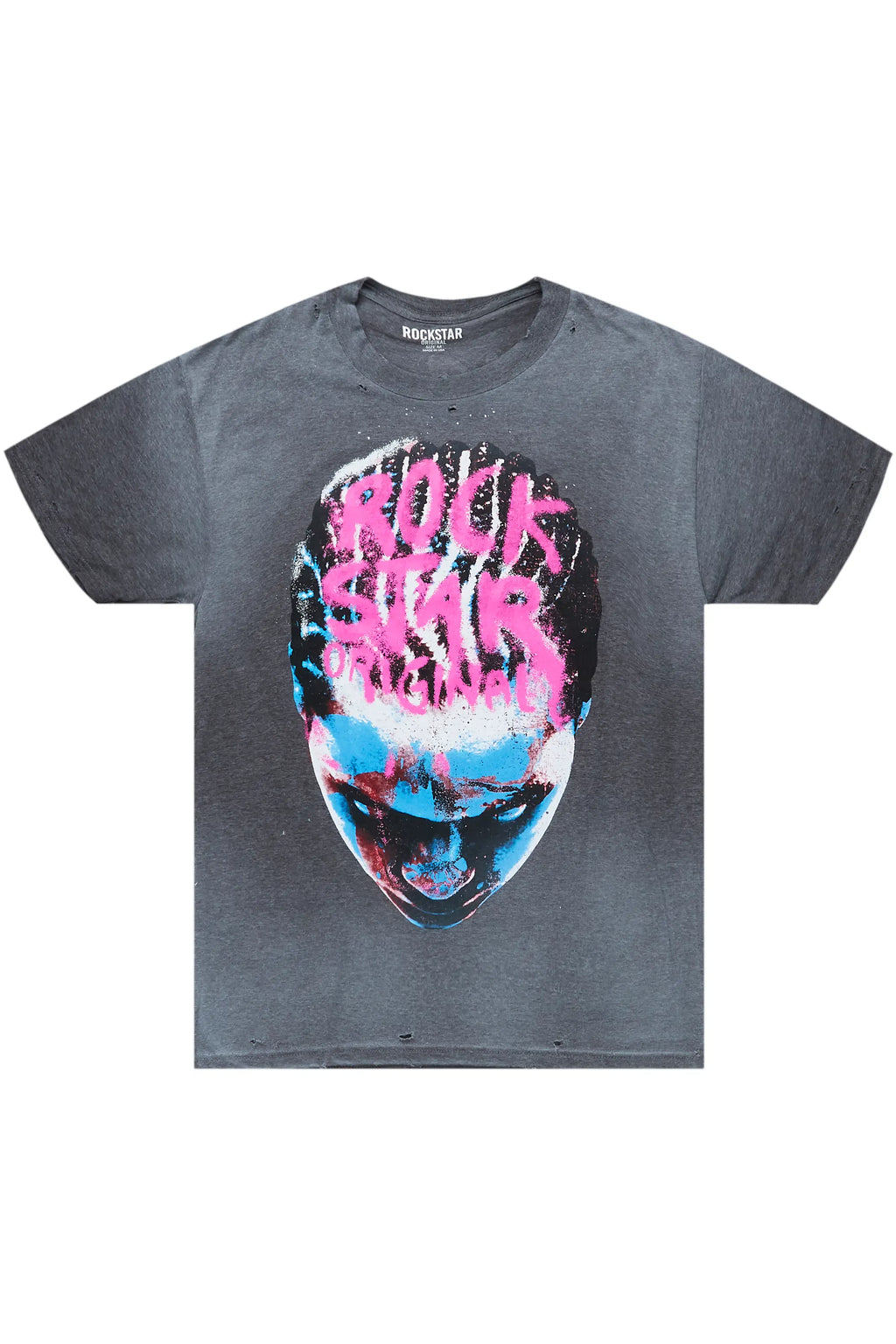 Rafe Heather Charcoal Graphic T-Shirt