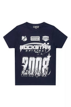 Boys Amos Navy/White Graphic T-Shirt