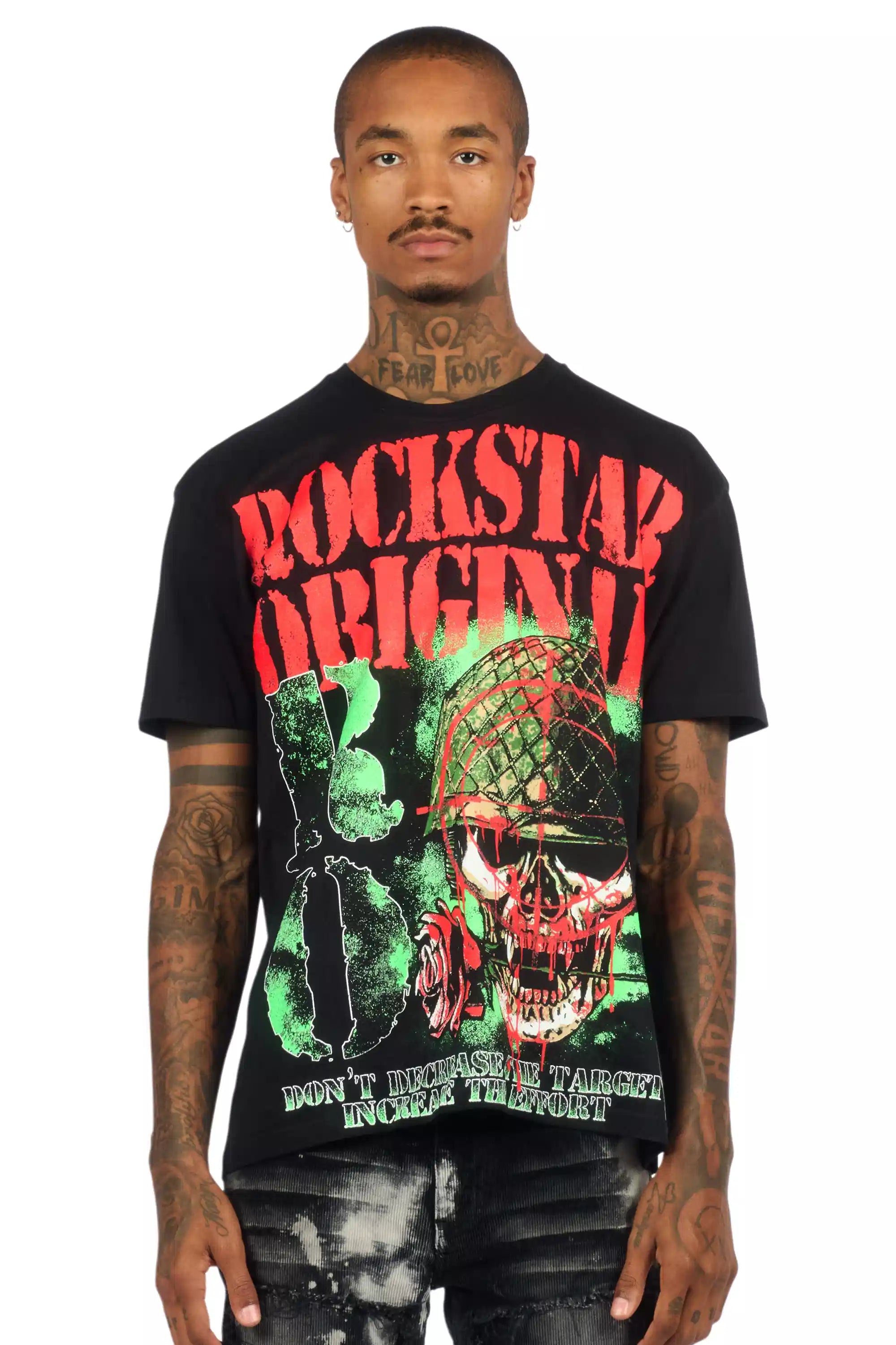 Kilshot Romance 2.0 Black Oversized Graphic T-Shirt