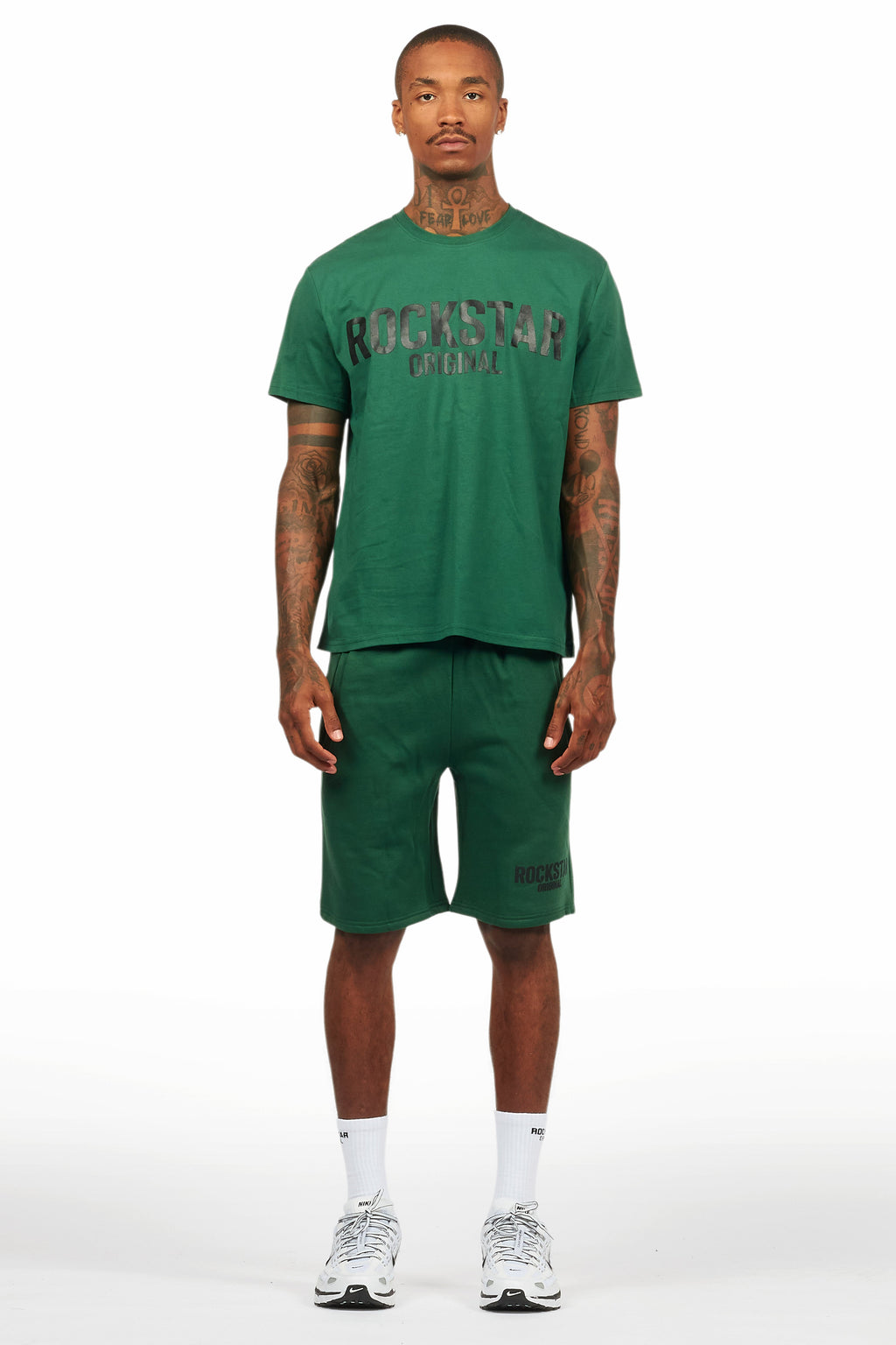 Sana Green/Black Short Set