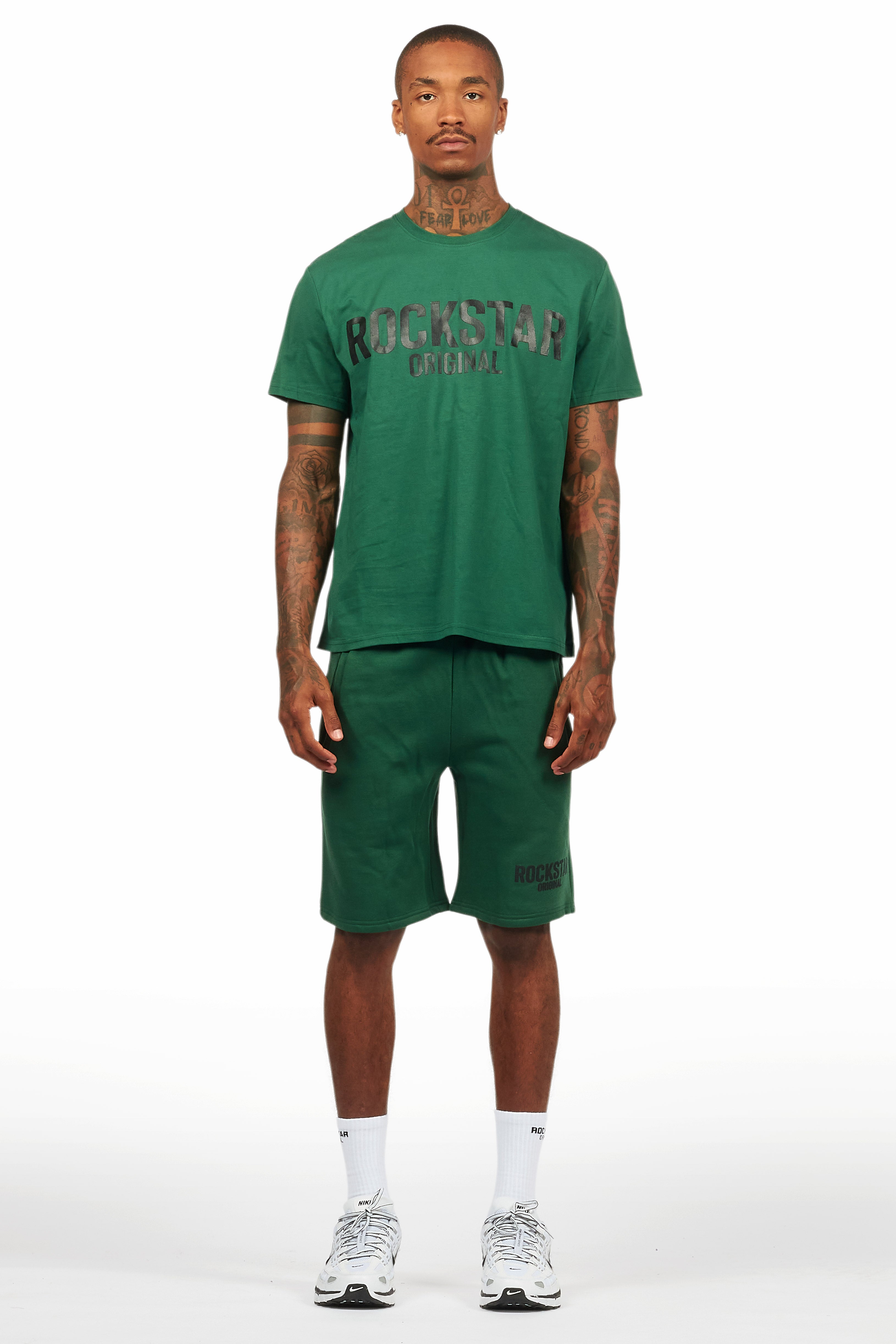 Sana Green/Black Short Set