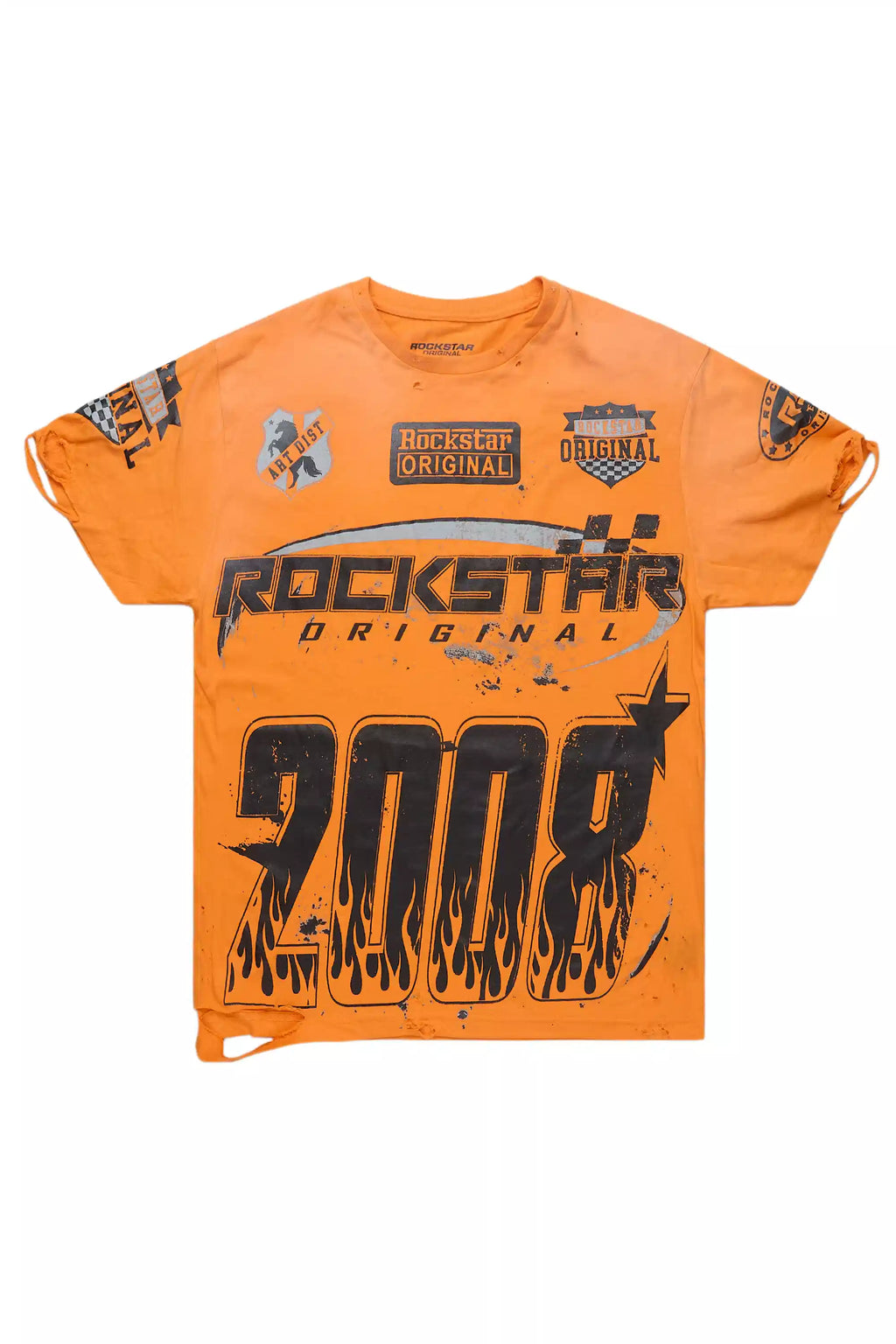 Esha Orange Oversized T-Shirt