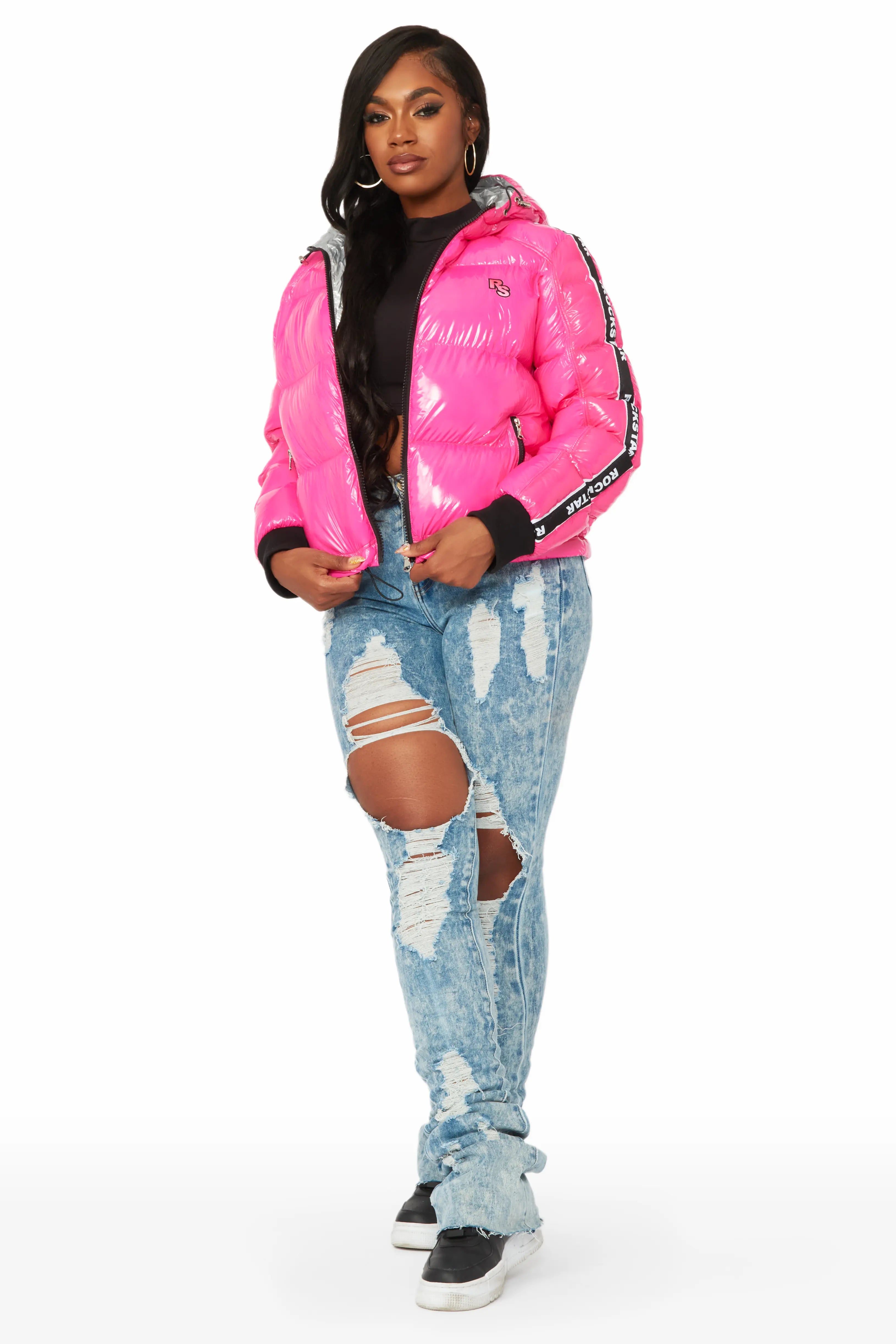 Jackey Hot Pink Puffer Jacket